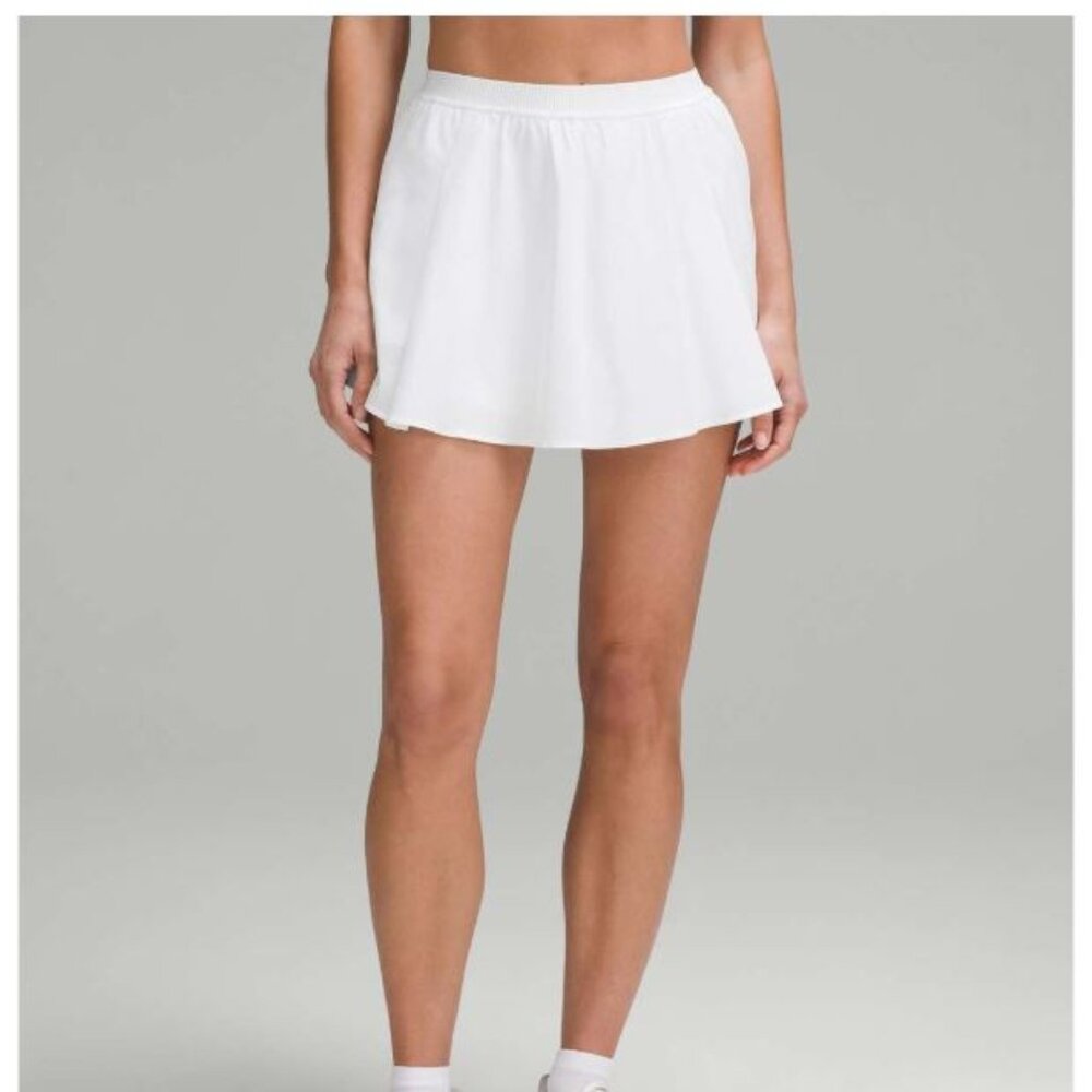 Lululemon Narrow Waistband Tennis Skirt White